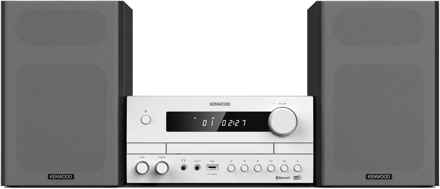 Аудио система KENWOOD M-822DAB, 100W RMS, Bluetooth, USB-A 2.0, AUX, DAB+/FM радио, CD устройство, EQ, Дистанционно