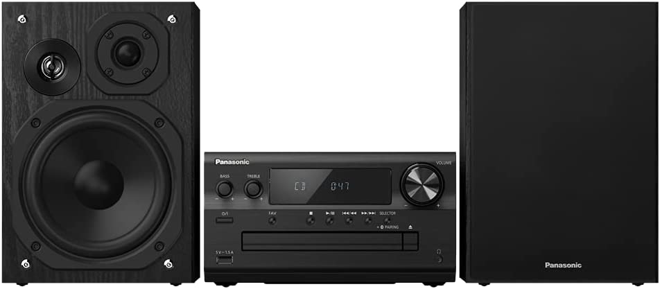 Аудио система Panasonic SC-PMX802E-K, 120W RMS, Bluetooth, USB-A 2.0, AUX, DAB+/FM, CD устройство, Дистанционно, Черна