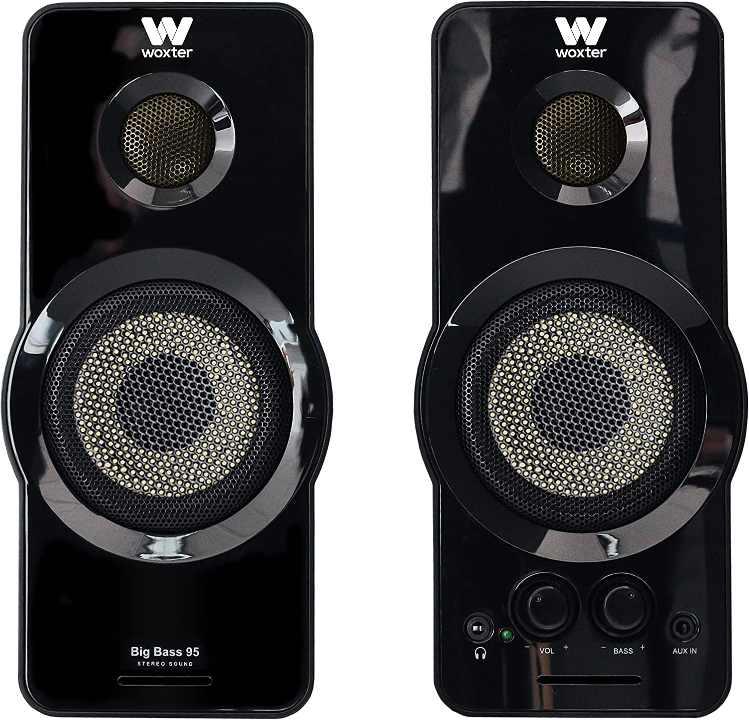 Колонки за компютър Woxter Big Bass 95, 20W, AUX, Черни