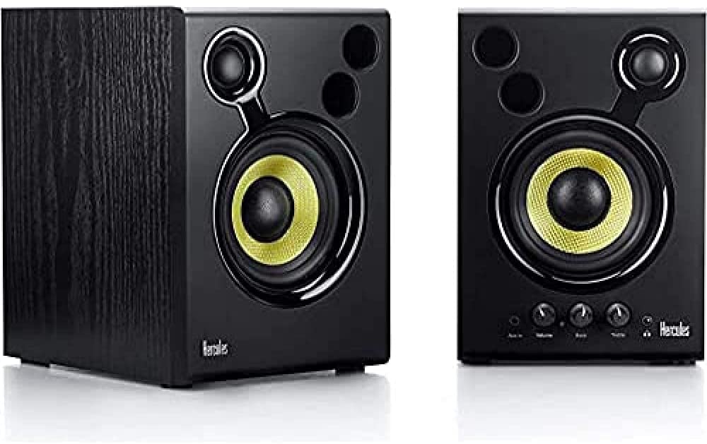 Активни тонколони Hercules DJ Monitor 42, 80W RMS, RCA, AUX, Черни