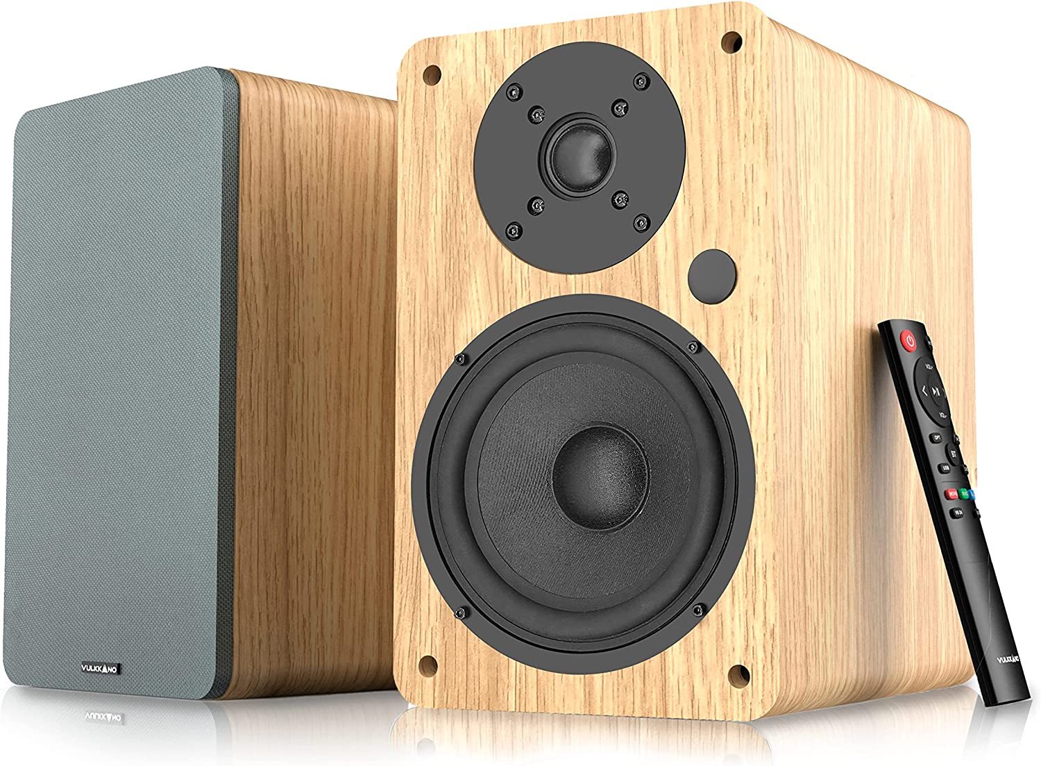 Колонки за компютър VOLCANO, A5 ARC, 100W RMS, Bluetooth 5.0, HDMI ARC, OPT, RCA, DIN, USB, Дърво