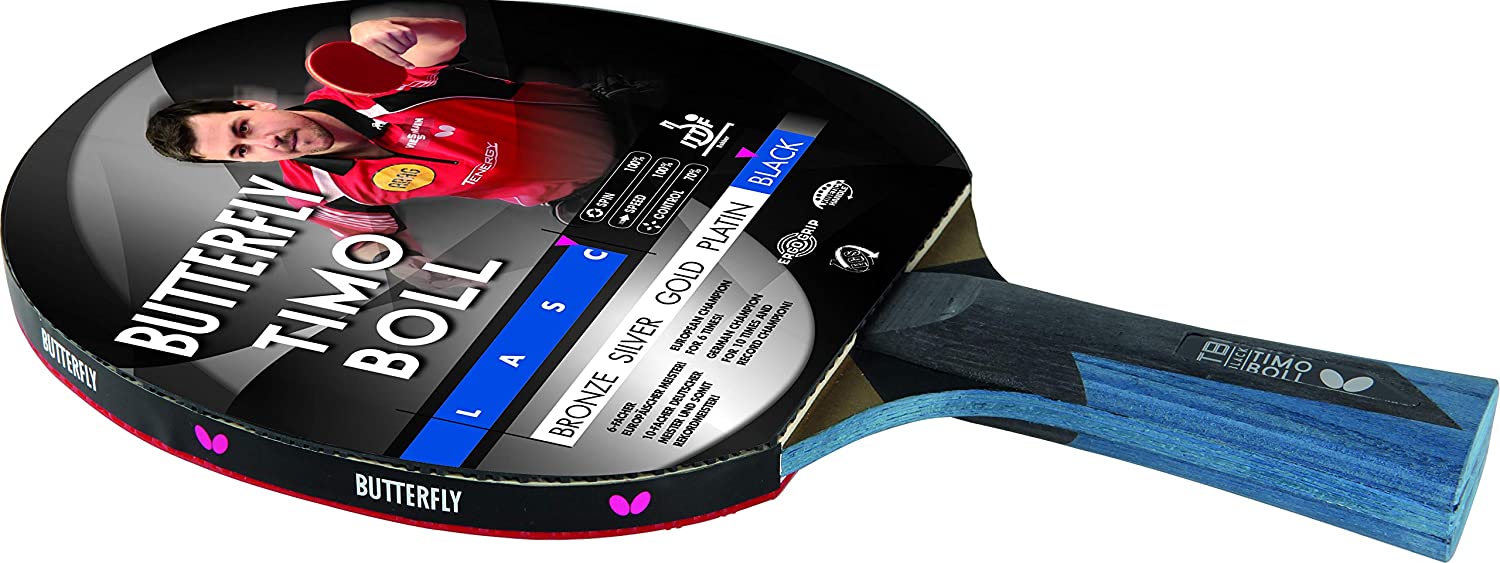 Хилка за тенис на маса Butterfly Timo Boll Black, 1.8мм гъба