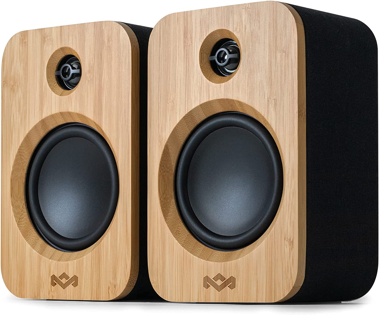 Активни тонколони Marley EM-JA019AM-SB, 15W RMS, Bluetooth, RCA, AUX, USB type C, Кафяви с черно