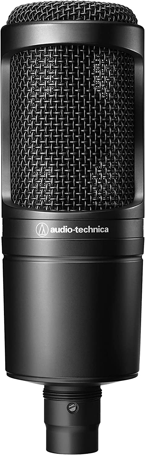 Микрофон  Audio Technica, AT2020, Честотен обхват 20Hz - 20kHz, Черен