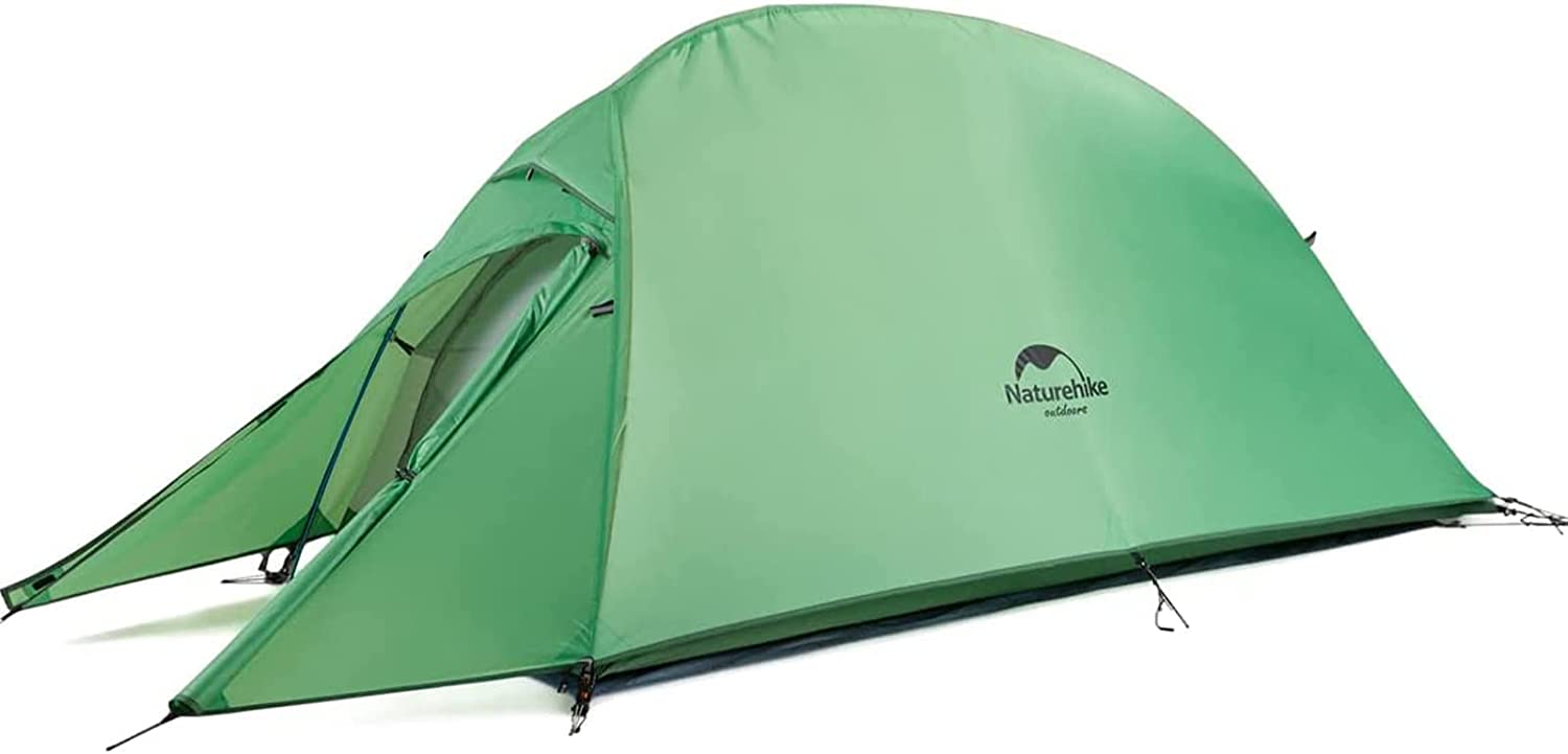 Палатка Naturehike Cloud Up 1, Едноместна, Всесезонна, Водоустойчива, Много лека, Зелена