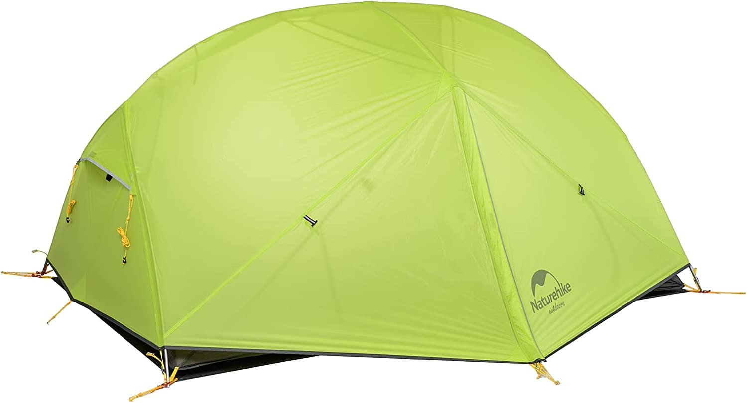 Палатка Naturehike Mongar, Двуместна, UV защита, Водоустойчива, Зелена