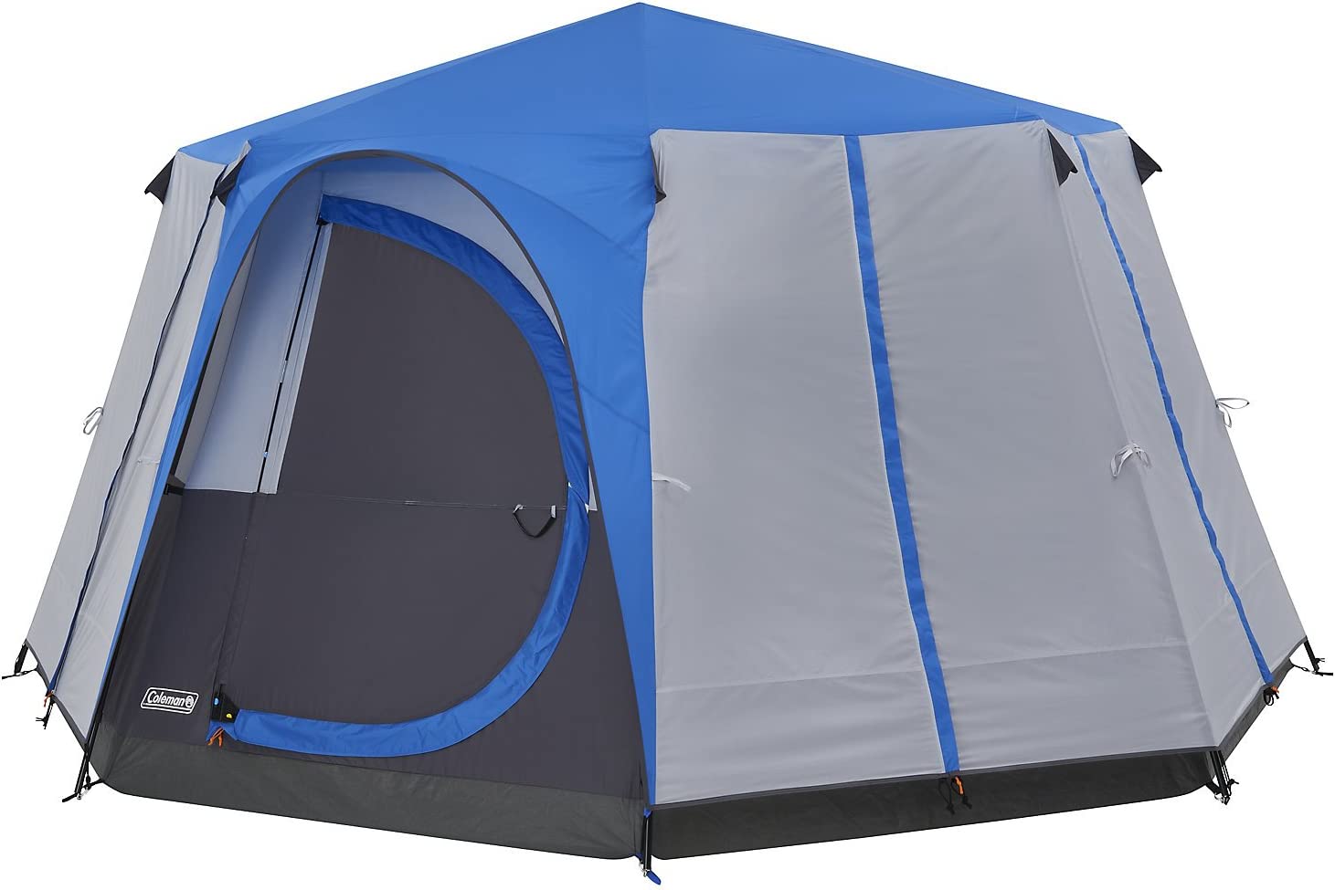 Палатка Coleman Octagon, Осемместна, Водоустойчива, 15.7 m2, Синя/Сива