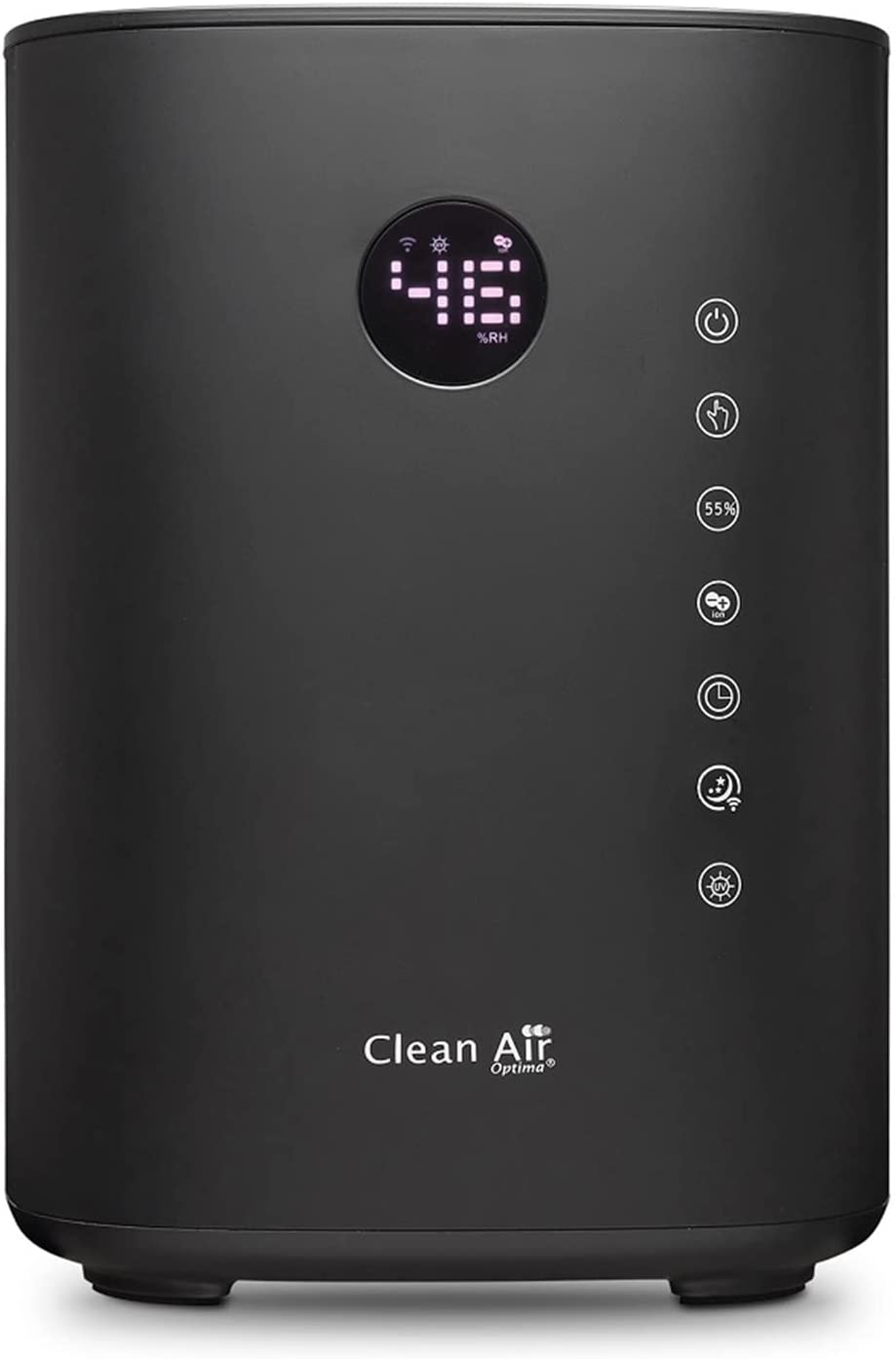 Овлажнител Clean Air Optima CA-604, Капацитет от 3.8 литра, До 55 m2, 400 мл/ч., Черен