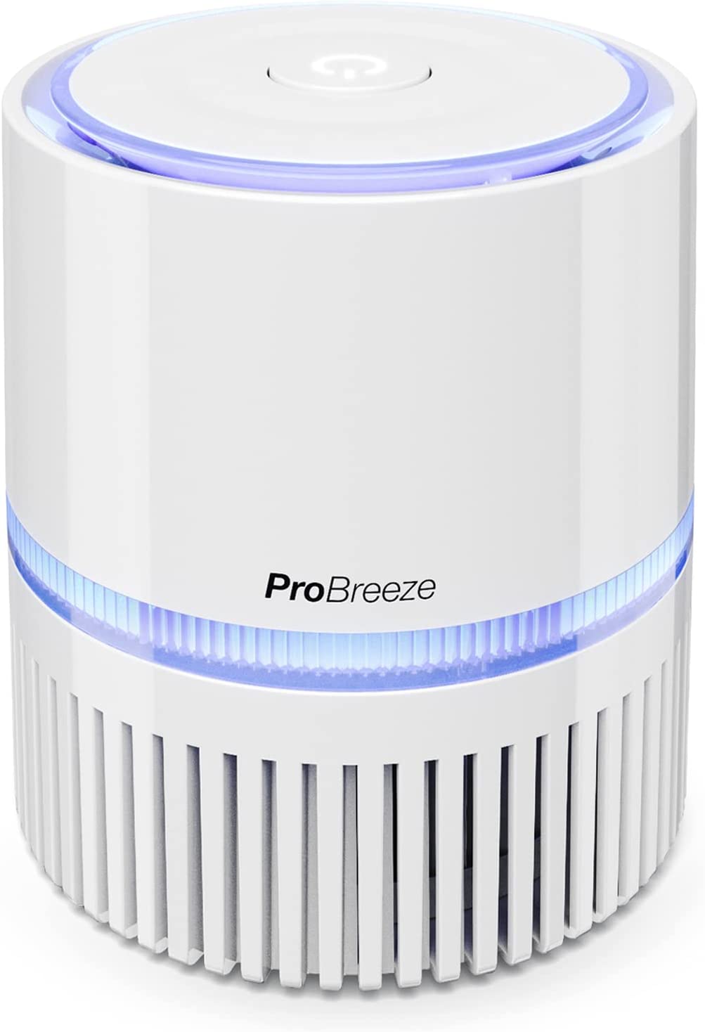 Пречиствател за въздух Pro Breeze, HEPA филтър, LED подсветка, Бял