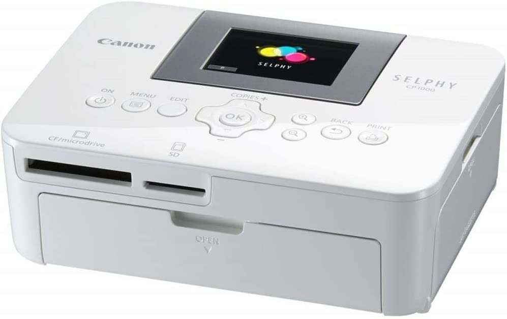 Фотопринтер Canon Selphy CP1000, Bluetooth, USB-A 2.0, SD карта, LCD дисплей, Цветен, Термален, Портативен, 300х300 DPI
