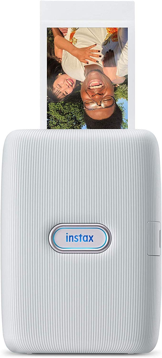 Фотопринтер INSTAX, Bluetooth, USB-A 2.0, Термален печат, Портативен, Цветен, 5.4 х 8.6 см, 800х600 DPI, Бял