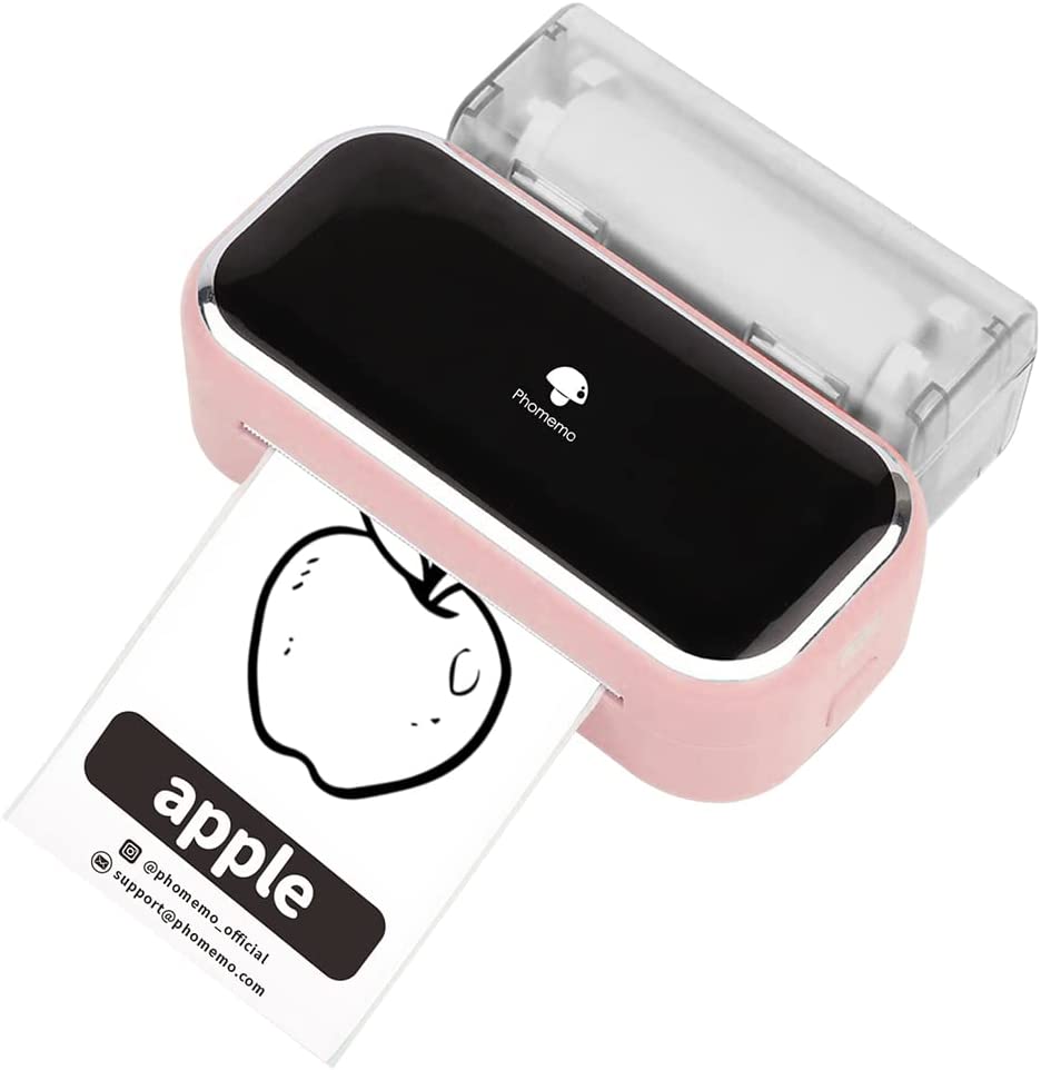 Фотопринтер Phomemo M03, Bluetooth, USB-A 2.0, Термален печат, Монохромен, Портативен, 300 DPI, Розов