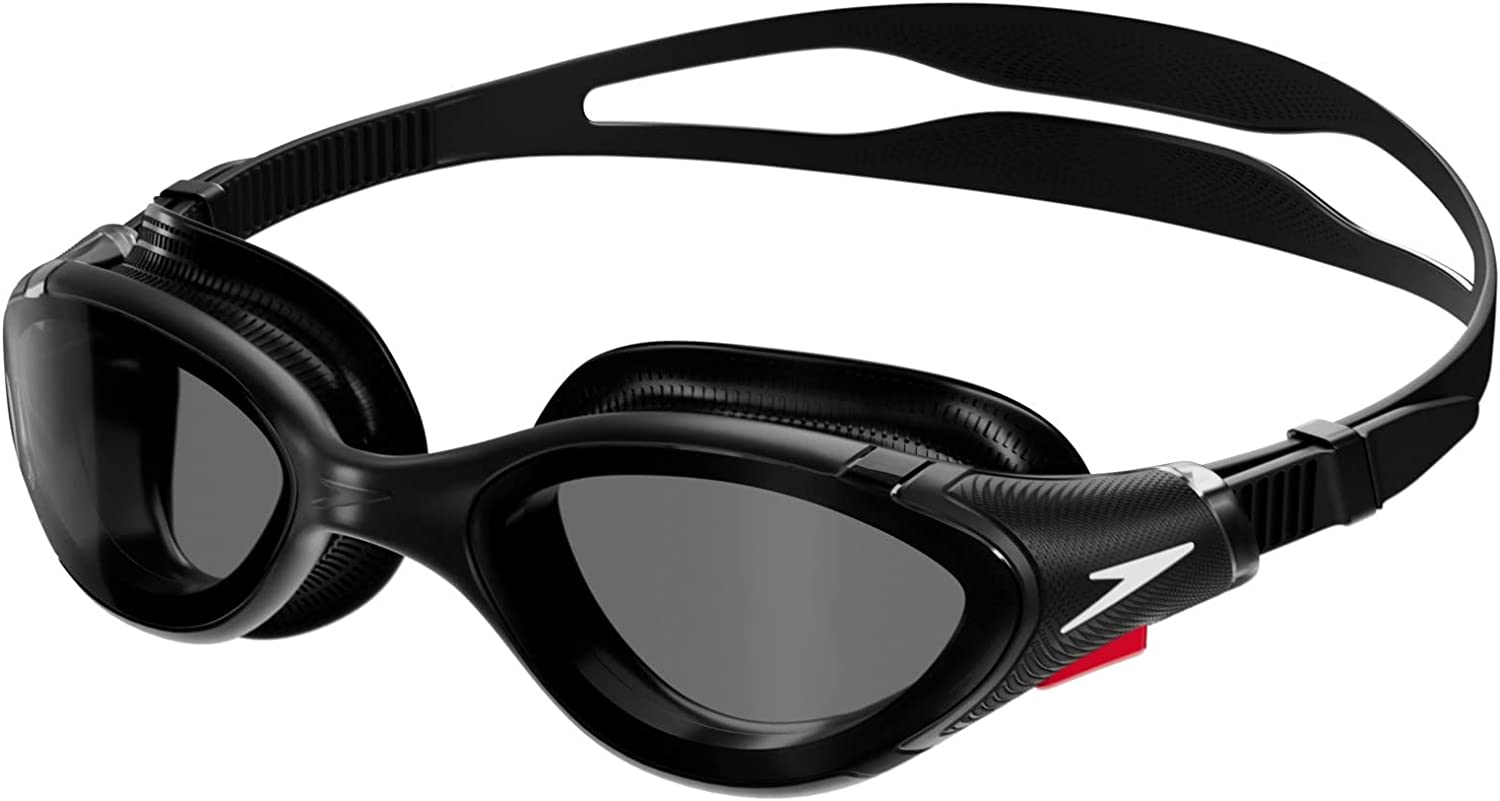 Очила за плуване Speedo Biofuse 2.0, UV400 защита, Защита против замъгляване, Регулируема каишка, Черни