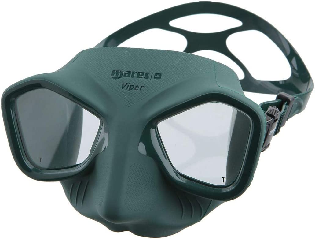Маска за гмуркане Mares Mask Viper, Регулируема каишка, Зелена