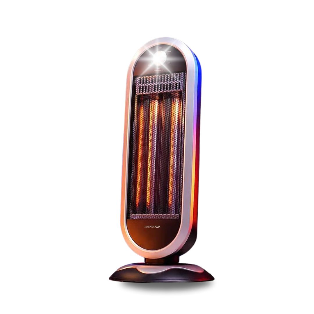 Инфрачервен карбонов нагревател Zenet ZET-515, Четири режима на работа 600/1200W, Автоматично въртене на 180°, До 20м2