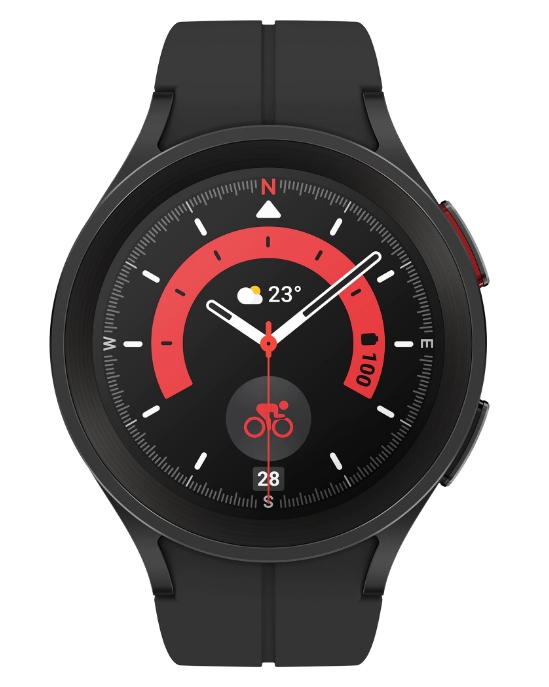 Смарт часовник Samsung Galaxy Watch5 Pro, 45мм, Черен титаний