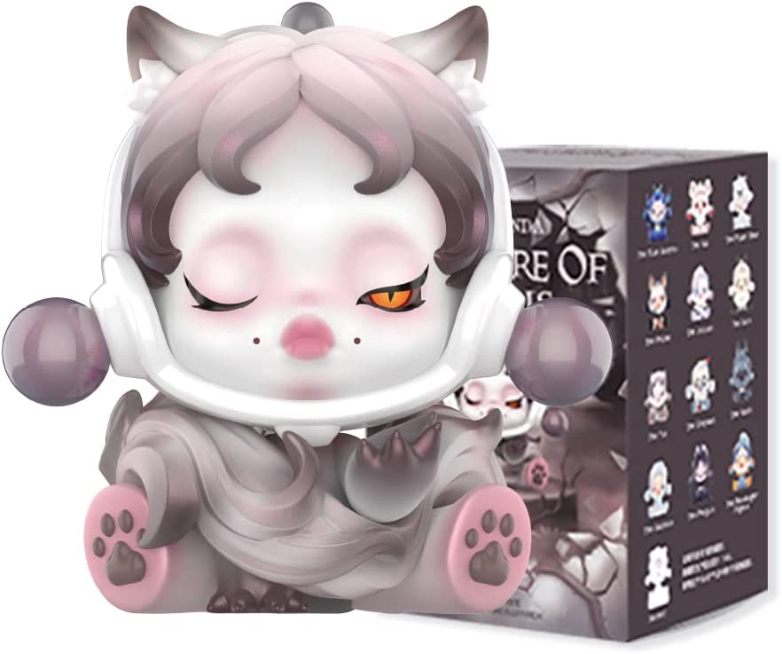 Екшън фигурки pop mart Skullpanda The Mare of Animals Series, 3 части, Поп фигурки, 10 см височина, За деца над 8 г.