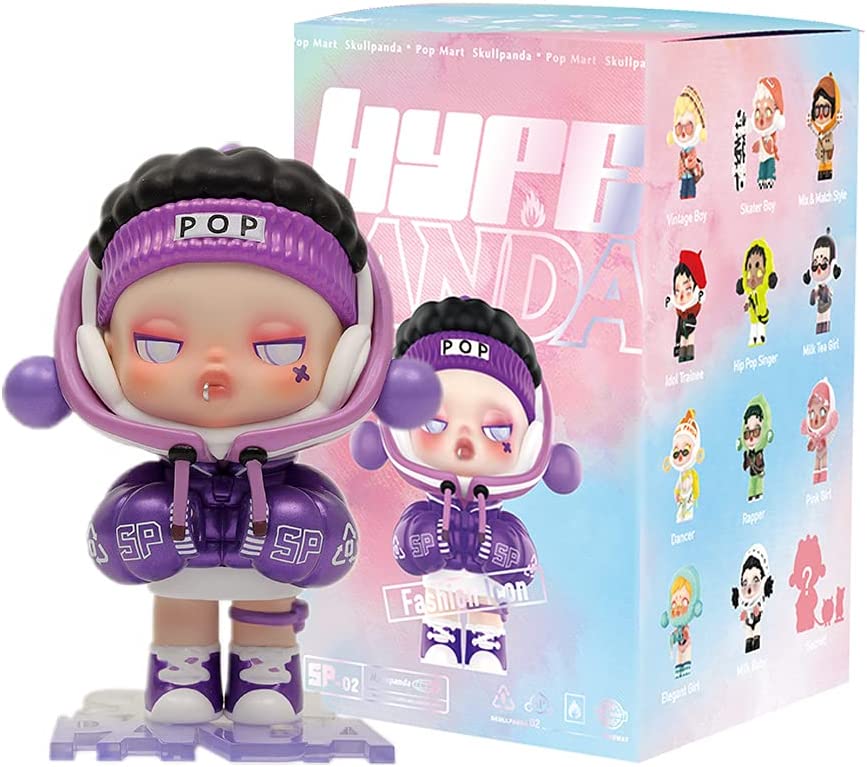 Екшън фигурка pop mart Skullpanda  Hypepanda Series, 10 см височина, Подходяща за деца над 8 години