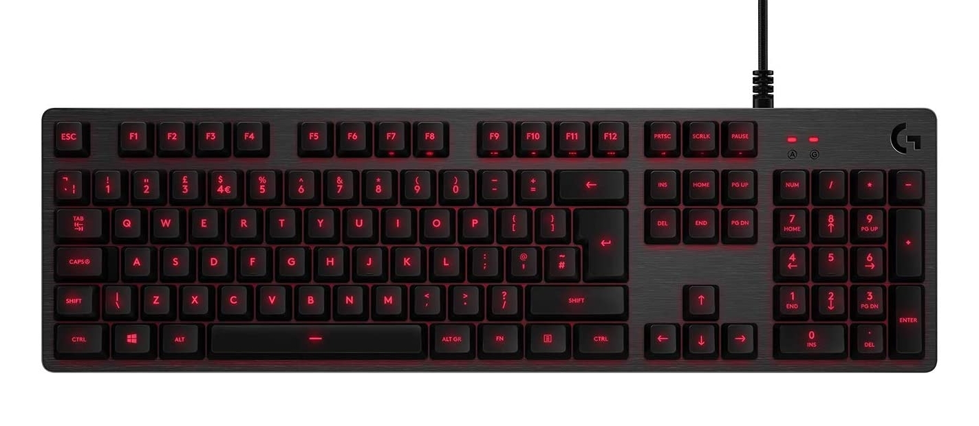 Клавиатура Logitech G413, Механична, Romer-G суичове, Подсветка, USB, Черна