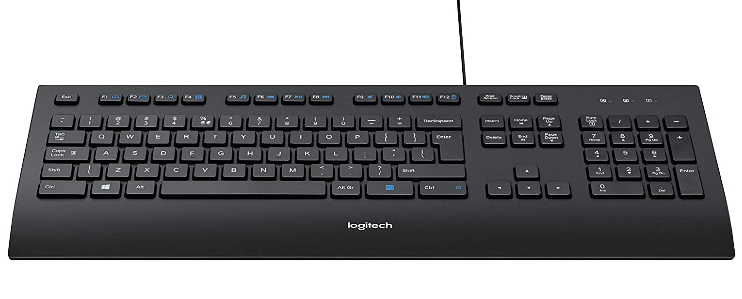 Клавиатура Logitech K280E Pro, Мембранна, USB, Черна