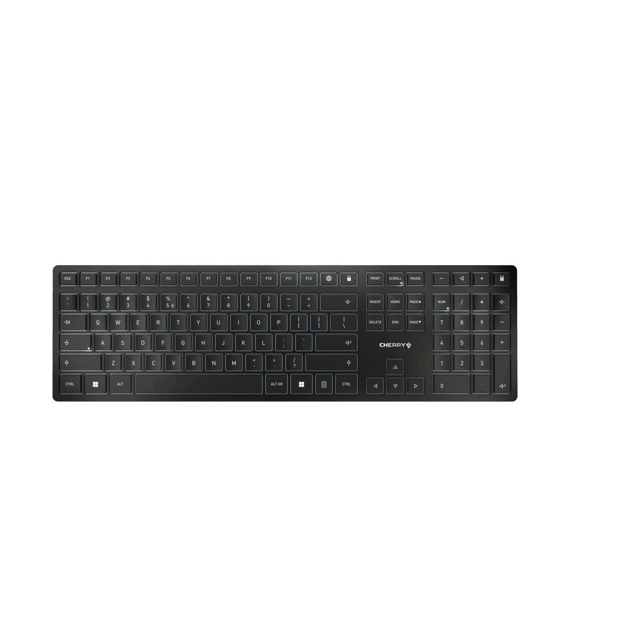 Безжична клавиатура CHERRY KW 9100, Bluetooth, USB, Черна