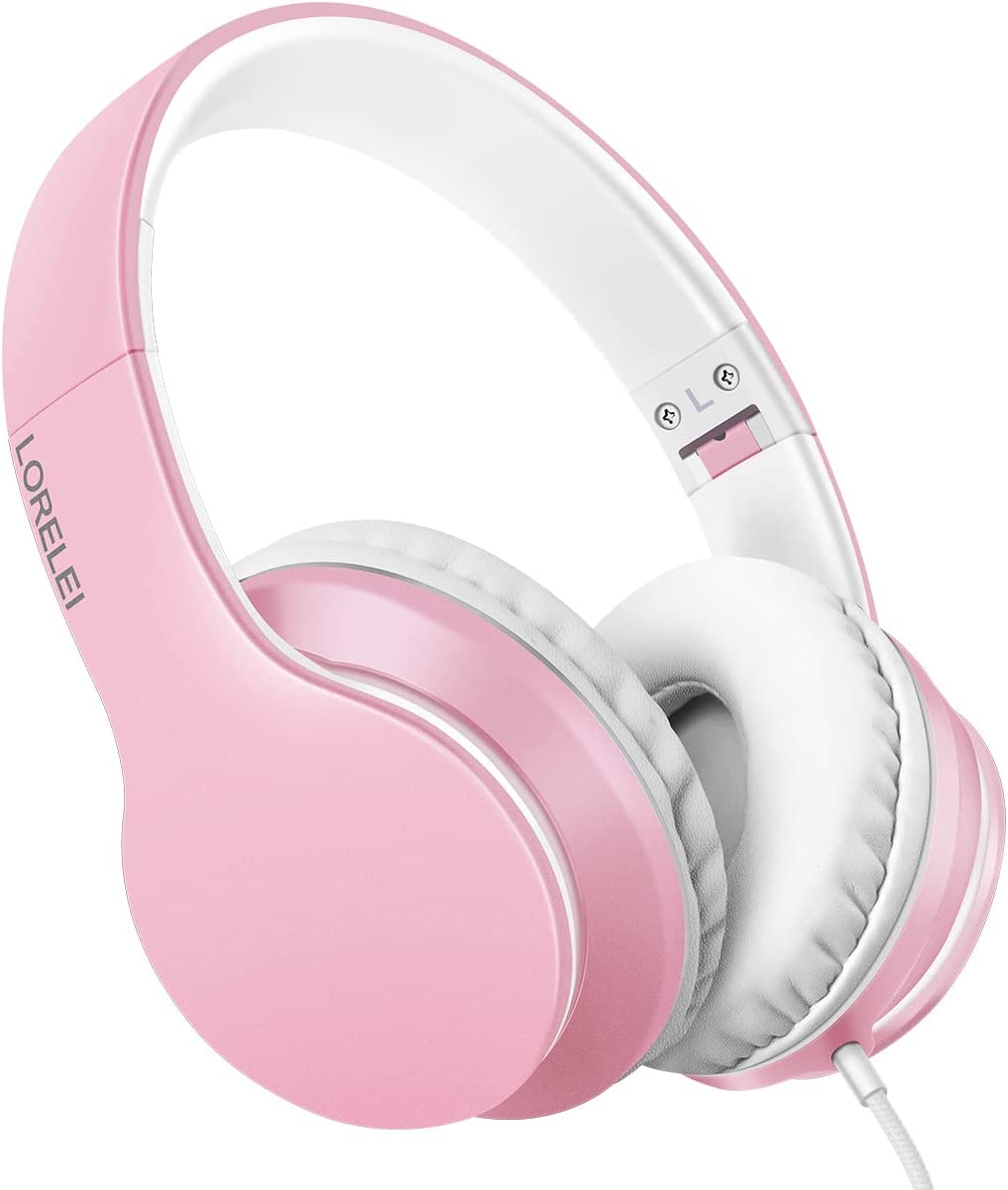 Слушалки LORELEI X6, Микрофон, Леки, Сгъваеми, Кабел 1,45 м, Розови