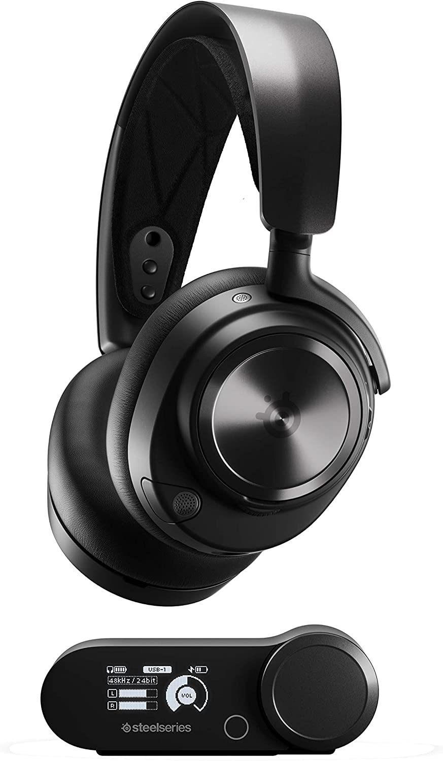 Геймърски слушалки SteelSeries Arctis Nova Pro Wireless Multi-System, Hi-Fi, Active Noise Cancellation, Черни