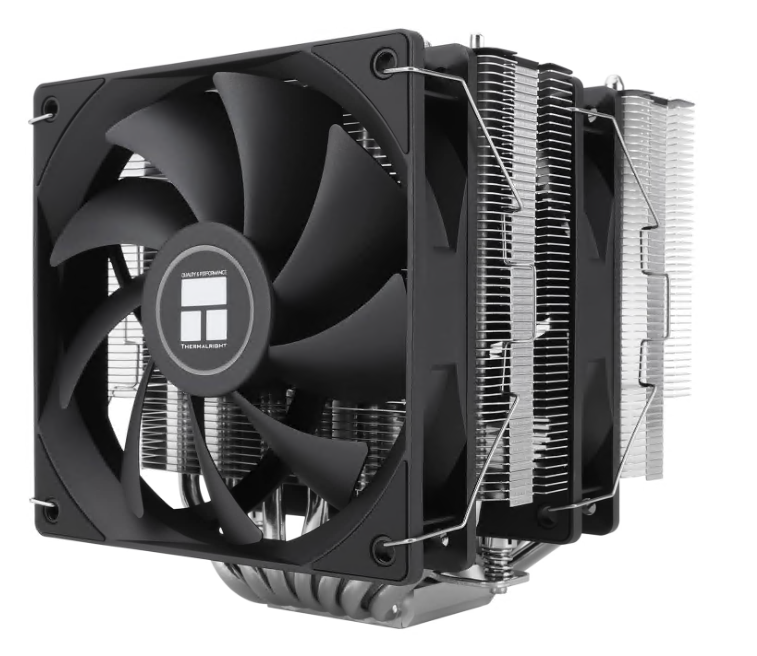 Охладител Thermalright Phantom Spirit 120 SE, 2x 120 мм TL-C12B V2 PWM, Max 280W TDP, AGHP 4.0 Technology, Черен