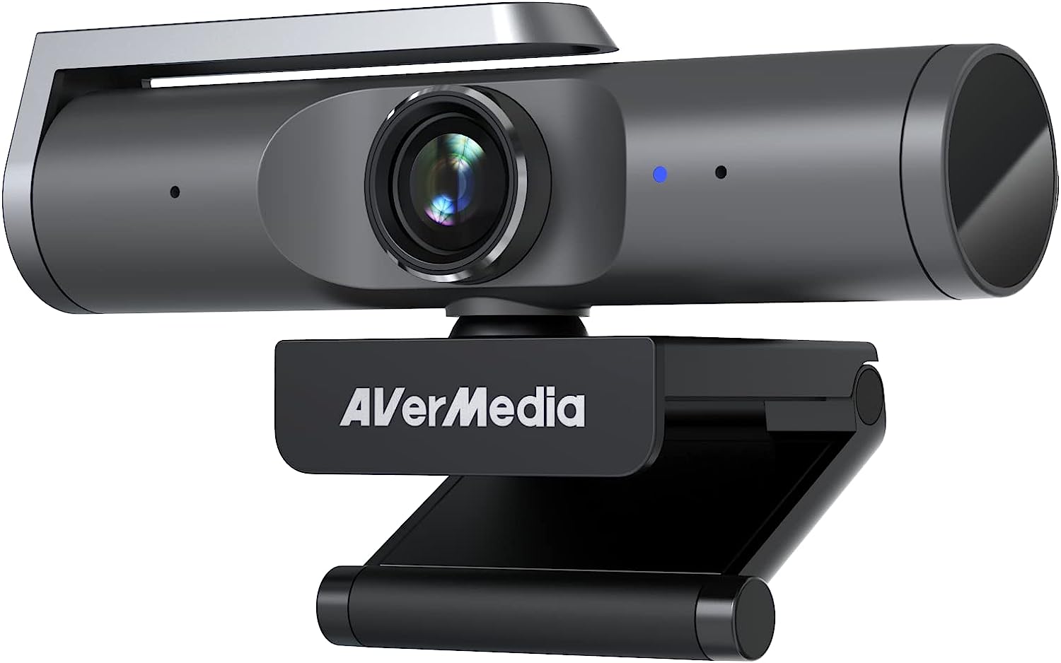 Уеб камера AVerMedia PW515, 4K Ultra HD, 30 fps, Автофокус, 100° зрително поле, Капаче за поверителност, Сива