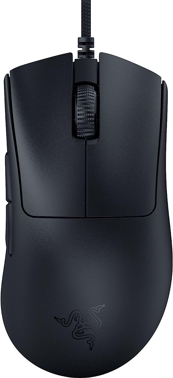 Геймърска мишка Razer DeathAdder V3, 30000 DPI, 6 бутона, Оптична, Ергономична форма, Лек дизайн от 59 гр., Черна
