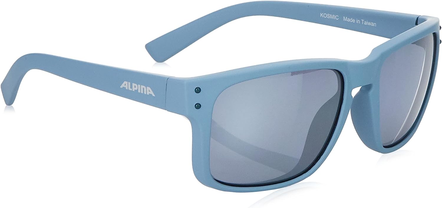 Слънчеви очила ALPINA Kosmic, 100% UV защита, Устойчиви на счупване, Висококачествени материали, Синя рамка, Сини лещи