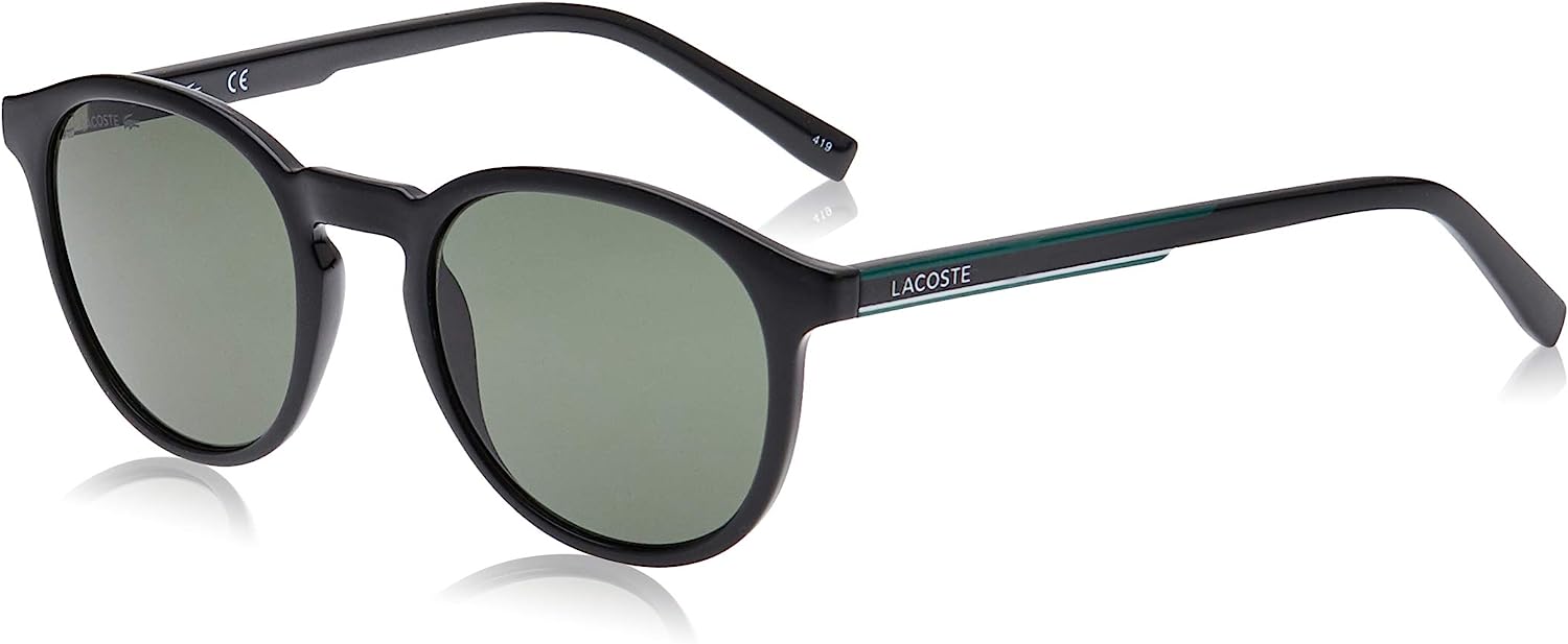 Слънчеви очила Lacoste L916S, Кръгла и приятна за носене форма, 100% UV защита, Черни