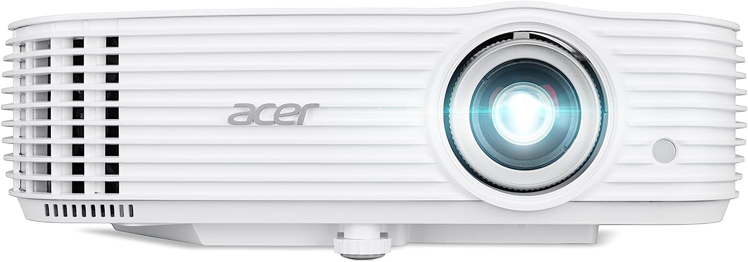 Проектор Acer P1557Ki, Full HD 1920 x 1080, 4800 ANSI лумена, DLP, 10000:1, 1x 10W високоговорител, Wi-Fi, Бял