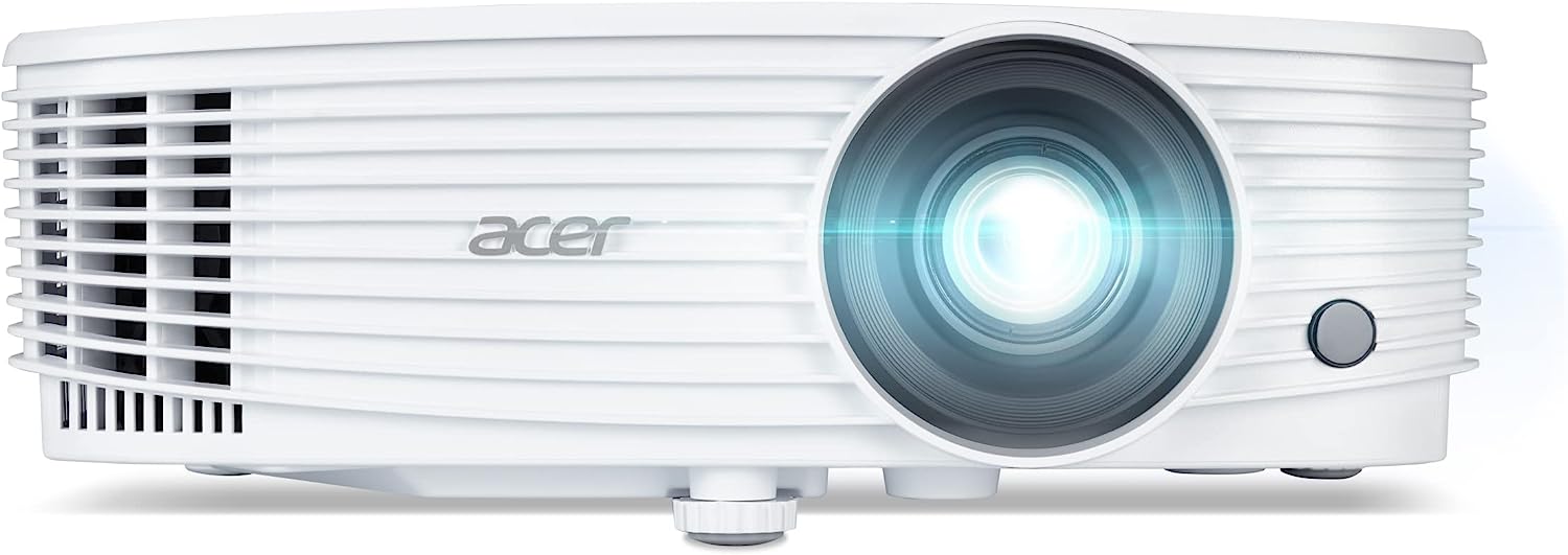 Проектор Acer P1257i, 1024 x 768 px, 4500 ANSI лумена, 20000:1, 1x 10W високоговорител, 3D, Keystone, Бял
