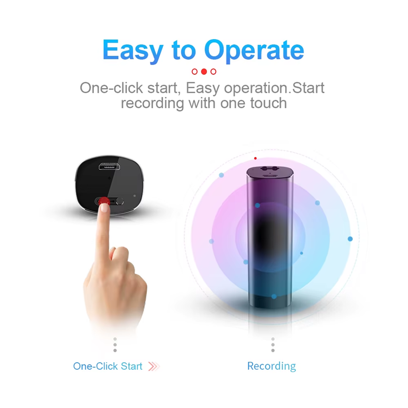 Магнитно аудио записващо устройство, Подслушвател, Дискретен звукозапис, Шпионаж, Гласово активиране (45 db), памет 16 G...