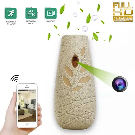 Скрита мини камера в Ароматизатор, WiFi, 1080p Full HD, Видеонаблюдение, Охранителна камера, Шпионаж, Mикрофон, Сензор з...