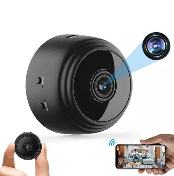 Мини Скрита Камера A9 шпионска панорамна камера Wi-fi HD нощно виждане