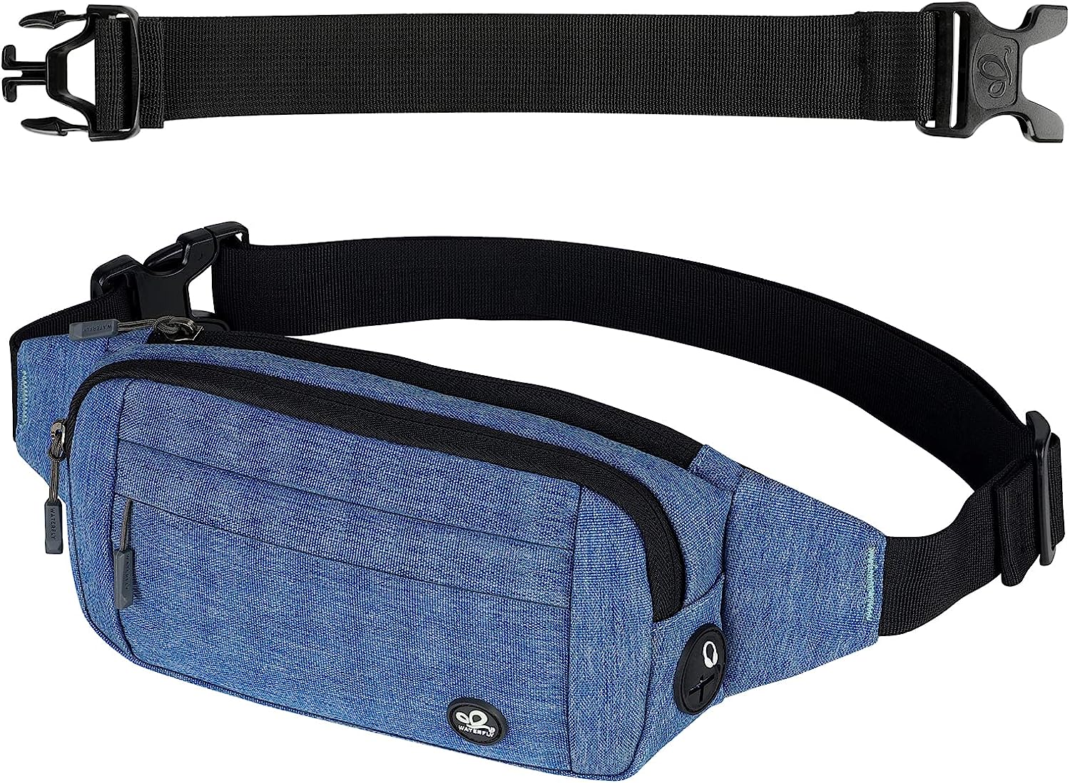 Мъжка чанта за кръста Waterfly, 23 x 12 x 4см, Водоустойчиво покритие, Висококачествена изработка, Регулируема презрамка