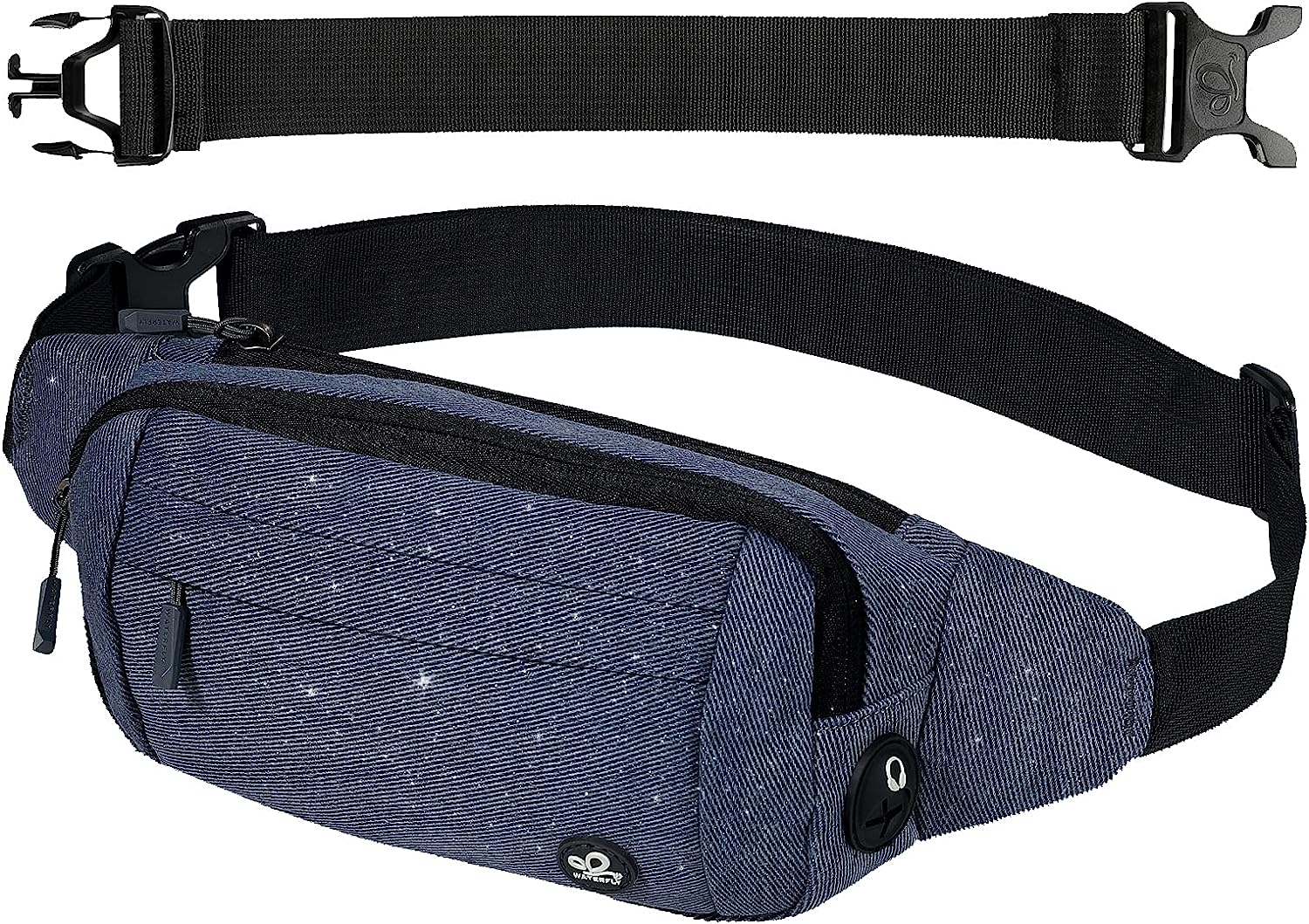 Мъжка чанта за кръста Waterfly, 23 x 12 x 4см, Водоустойчиво покритие, Висококачествена изработка, Регулируема презрамка