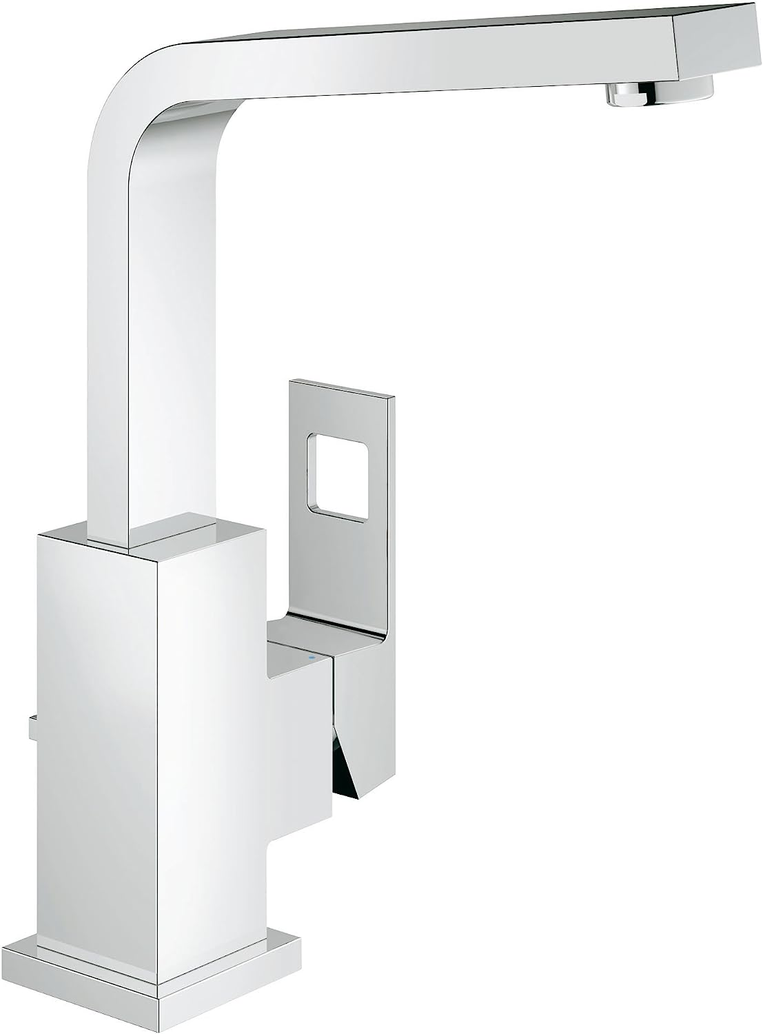 Кухненски смесител Grohe EuroCube, Едноръкохватков, Водоспестяващ, 24.8см височина, Висококачествена изработка, Сребрист