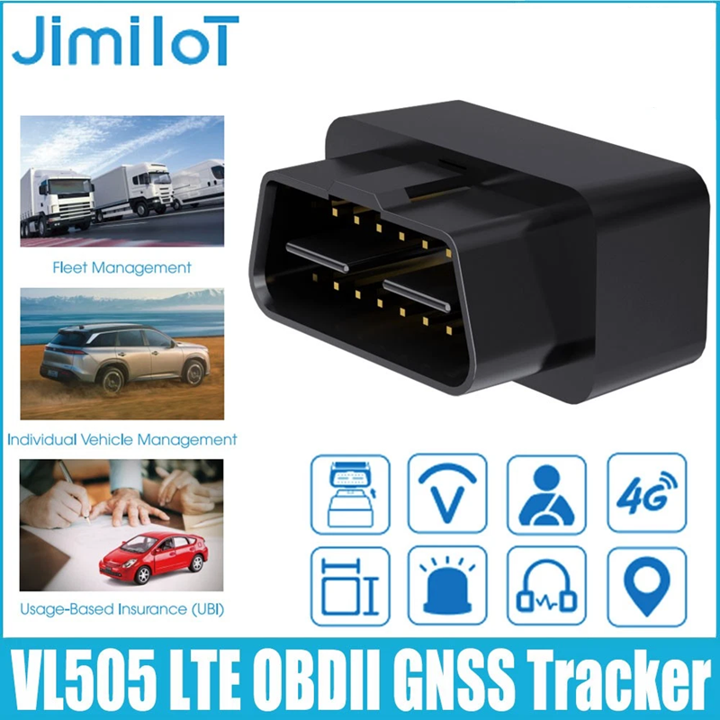 4G LTE OBDII GNSS Tracker GPS, BDS, AGPS, LBS автомобилно проследяващо устройство, локализиращ тракер LTE Cat 1, eSIM, А...