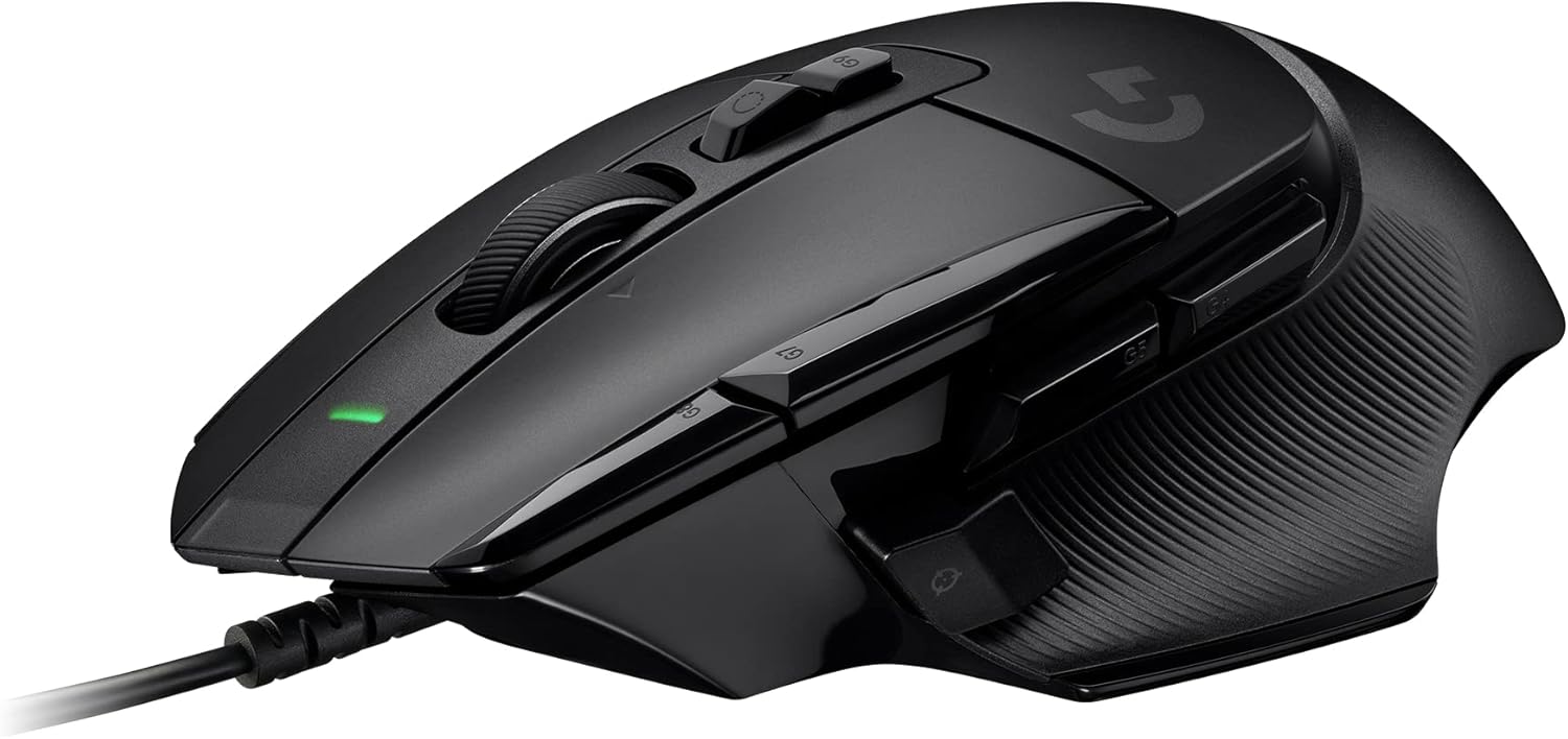 Геймърска мишка Logitech G502 X Wired - хибридни оптико-механични превключватели LIGHTFORCE, геймърски сензор HERO 25K, ...