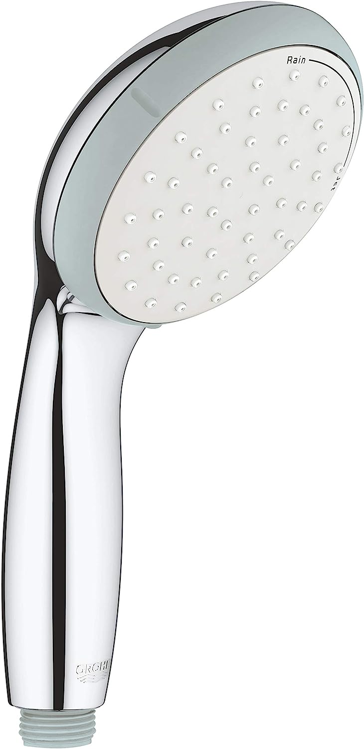 Душ слушалка Grohe Vitalio Go 100, Два режима на струя, Издръжлива повърхност, 100мм диаметър, Система против варовик