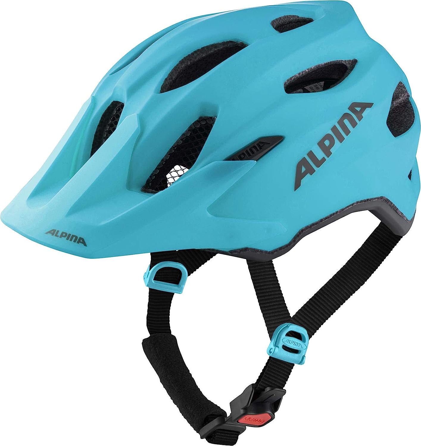 Каска за велосипед Alpina Carapax Junior, 51 - 56см обиколка на главата, Регулируеми презрамки, Отлична проветримост