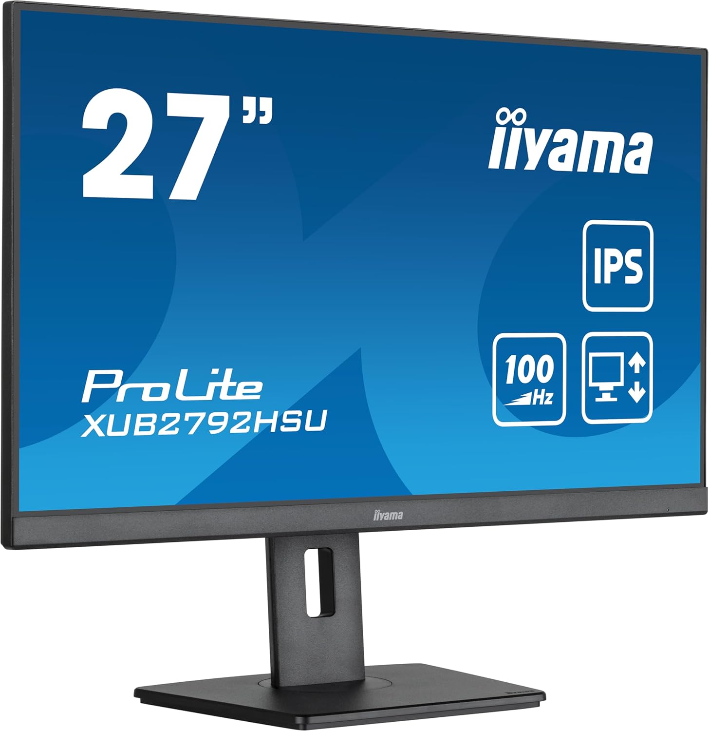 iiyama Prolite XUB2792HSU-B6, 68.6 см, 27-инчов IPS LED монитор, Full HD, 100Hz, HDMI, DP, USB 3.2, регулиране на височи...