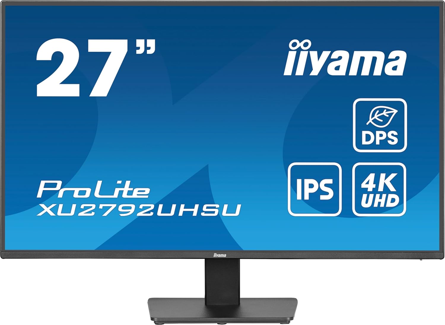 iiyama Prolite XU2792UHSU-B6 68.5 см 27-инчов IPS LED монитор 4K UHD HDMI DP USB 3.2 USB-C 15W DPS Slim-Line черен