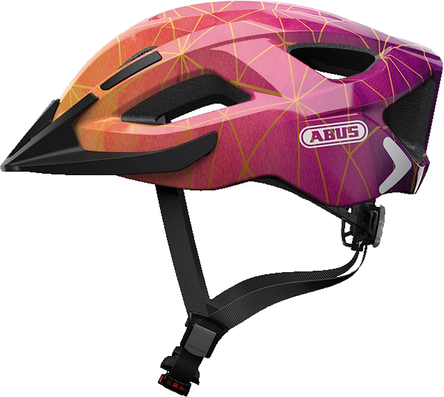 Каска за велосипед ABUS Aduro 2.0, Размер S (51 - 55см обиколка) Регулируем дизайн, Вентилация, Шарена