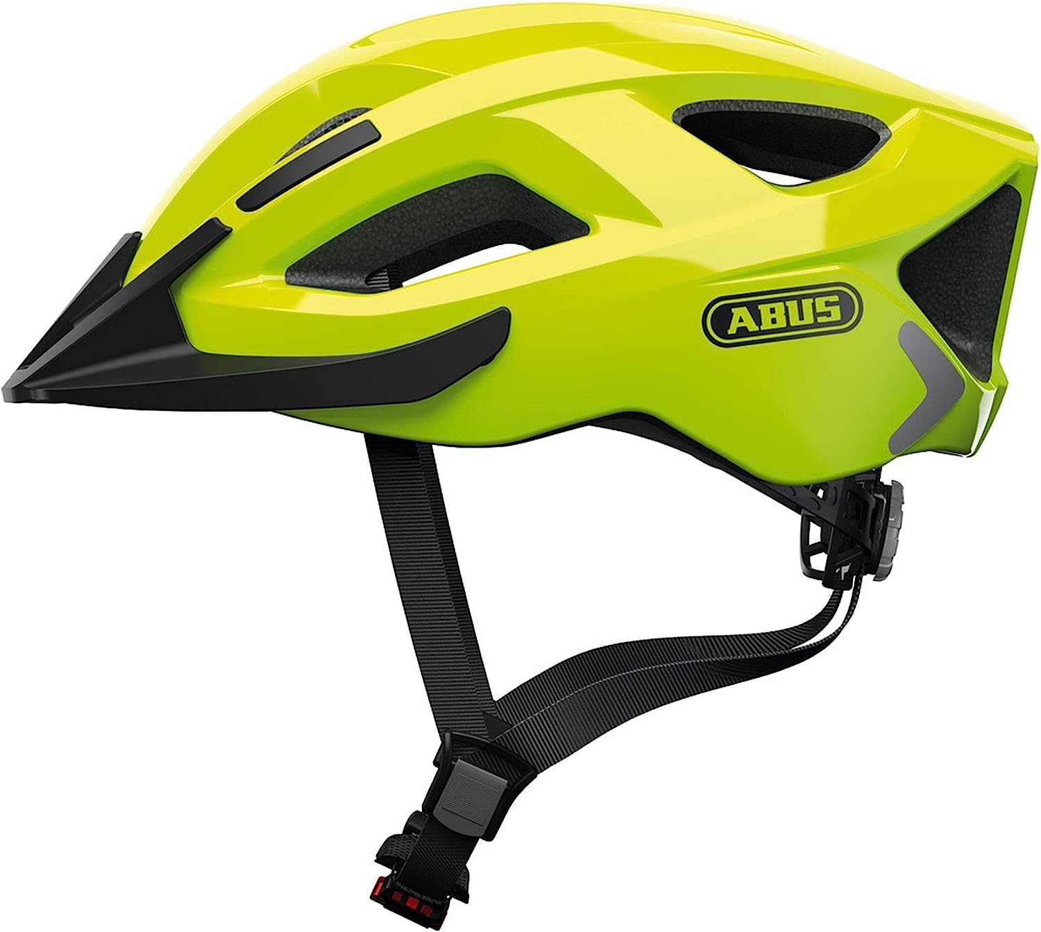 Каска за велосипед ABUS Aduro 2.0, Размер L (58 - 62см обиколка) Регулируем дизайн, Вентилация, Жълта