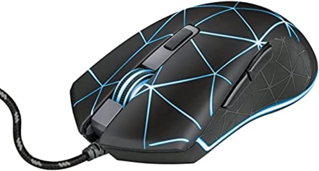Геймърска мишка Trust Gaming GXT 133 Locx, 4000 DPI, Оптична, 6 бутона, RGB подсветка, Черна