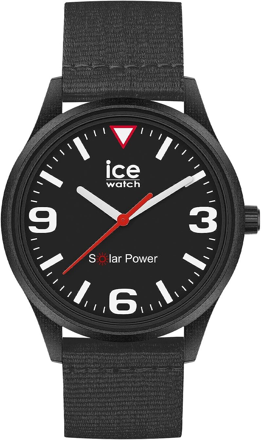 Мъжки часовник Ice-Watch, 40мм диаметър, 19мм ширина на каишката, Водоустойчив до 5 бара, Слънчева енергия, Черен